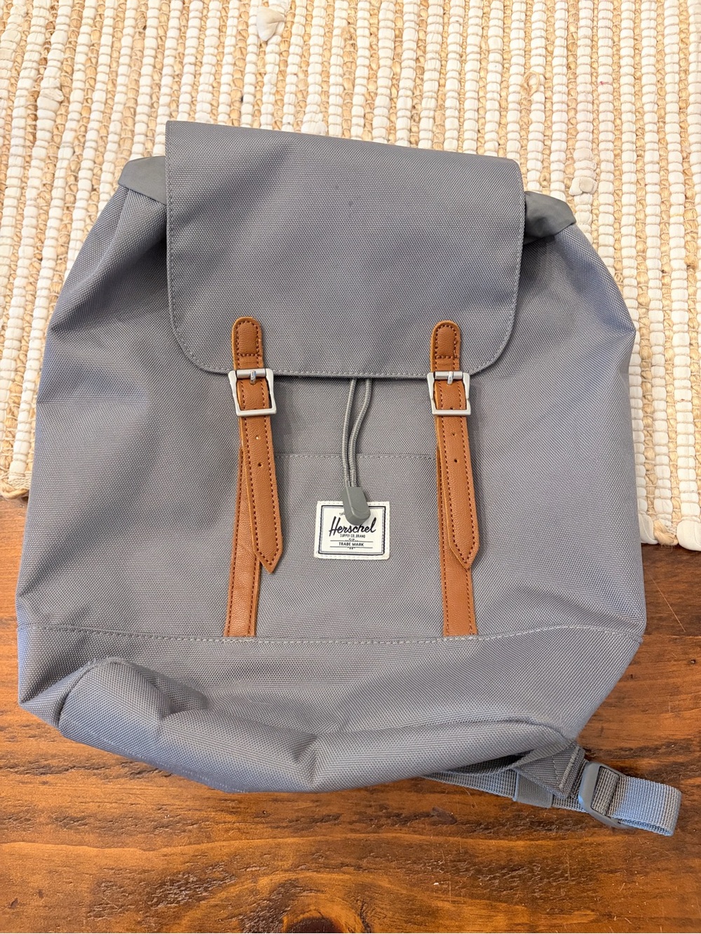 Herschel Supply Company Gray Backpack with Brown Straps
